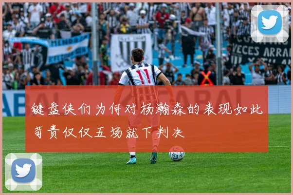键盘侠们为何对杨瀚森的表现如此苛责仅仅五场就下判决