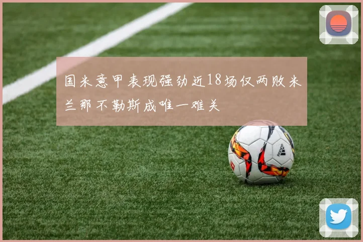 国米意甲表现强劲近18场仅两败米兰那不勒斯成唯一难关